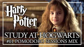 📜MIDWEEK SESSION #01📜 POMODORO STUDY AT HOGWARTS ASMR + Music Breaks | Harry Potter Pomodoro