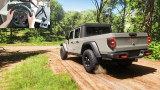 Jeep Gladiator Rubicon 2020 OFFROAD - Forza Horizon 5 | Logitech g29 gameplay