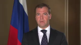 New recording on Dmitry Medvedev’s blog in response to the serious situation in the Russian regions