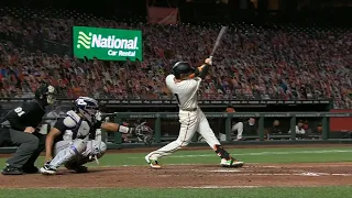 Mauricio Dubon home run swing (w/ slow motion replay) 9.23.20