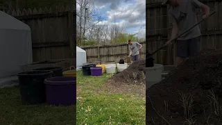 Can’t wait to grow some big pepper plants in this container garden made of empty protein tubs!