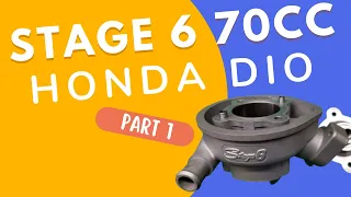 Stage6 Modular Race Peugeot 70cc cylinder Honda AF18 build - Part 1 - J's Garage