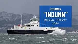 The "tail" of storm "Ingunn" hits Ørland - Norway -  3 February 2024