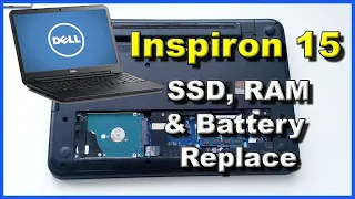 Dell Inspiron 15-3521 3537 5521 Upgrade | SSD, RAM & battery replacement