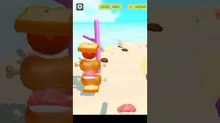 Sandwich Runner Level 1083 Gameplay Walkthrough Android #Shorts