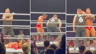 Kevin Owens Hits Rock Bottom & People's Elbow to LA Knight at WWE Live Event | WWE Live Event 2023