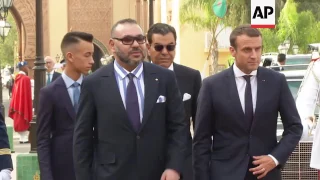 Macron and King Mohammed VI hold talks in Rabat