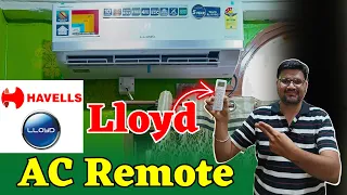 Lloyd AC Remote Demo & Function 2023 ⚡ Lloyd AC Remote Guide ⚡ How to Use Lloyd AC 5 in 1 Mode