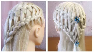 Coiffure pour tous les jours (pour l'école/travail) ✨ Belle coiffure avec tresse ✨ facile à faire