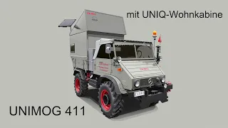 Unimog 411 mit UNIQ-Wohnkabine