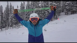 Pole plants and upper body control for skiing.