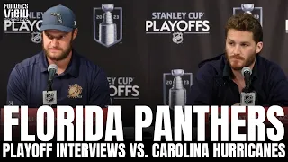 Matthew Tkachuk & Aleksander Barkov Reacts to Florida Panthers vs. Carolina Hurricanes ECF Matchup