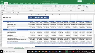 Vertical Analysis of income statement in Excel