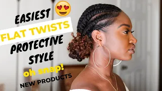 Flat Twist Protective Style | NEW African Pride Black Castor Miracle Collection