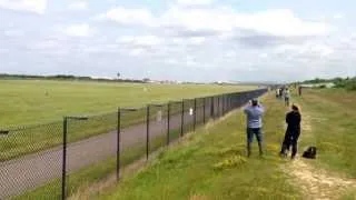 Antonov 225 Myria take off from Manchester 26 June 2013 worlds biggest plane