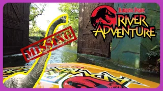 Jurassic Park River Adventure - Ultrasaurus Missing! - Universal Orlando - 2023 4K POV