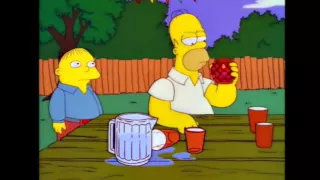 The Simpsons Homer eats chilli