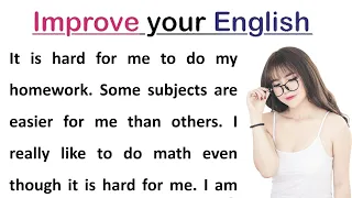 Doing my Homework | Learning English Speaking | Level 2 | Listen and Practice | #3