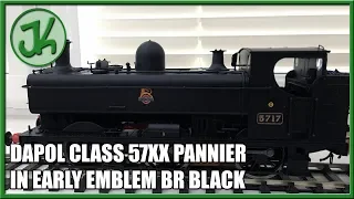 Dapol Class 57XX Pannier in Early Emblem BR Black - Unboxing and Review