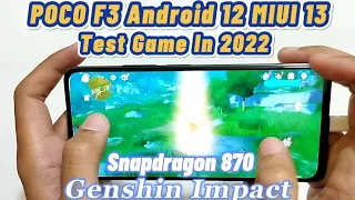 POCO F3 Genshin Impact Test Game | Temperature And Battery | Handcam