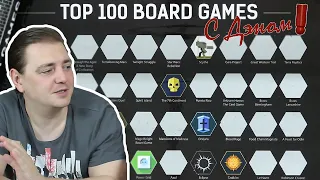 ТОП 100  ЛУЧШИХ ИГР BGG С ДЭНОМ — мнение о ста настолках за час!