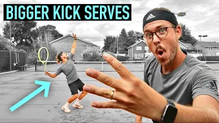 4 Tips For a BIGGER Kick Serve #tennis