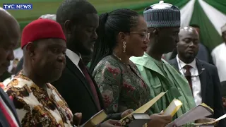 WATCH: FCT Minister, Nyesom Wike Swears In Mandate Secretaries