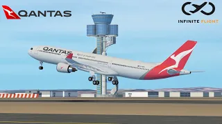 Infinite Flight: Sydney (SYD) to Manila (MNL) Qantas A330-300