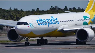 Cebu Pacific Airbus A330neo RP-C3900 Landing at Narita 34R | NRT/RJAA | A330-900