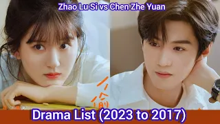 Zhao Lu Si vs Chen Zhe Yuan | Drama List (2023 to 2017) |