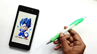 How to draw vegeta| vegeta drawing step by step  art #drawing #vegeta #goku #tutorial