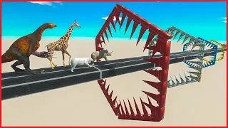 CAN SOMEONE PASS THROUGH ALIVE in CIRCLE OF DEATH - Animal Revolt Battle Simulator