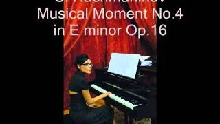 S. Rachmaninoff Musical Moment  Op.16  No. 4 (from live recording)