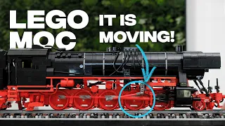 It is moving! LEGO® BR52 steam locomotive valve gear [scale model] | MOC