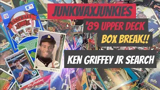 89 Upper Deck Baseball Box Break Ken Griffey Jr Rookie Search Will we find him?