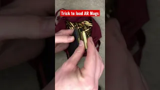 TRICK for loading AR15 Mags #shorts