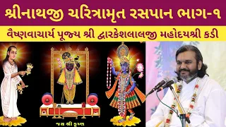 શ્રીનાથજી ચરિત્રામૃત ભાગ-૧ | Shri Dwarkeshlalji Kadi | Shrinathji Charitramrut