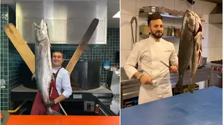 Best Turkish Fish Roll By Czn Burak VS Chef Faruk GEZEN