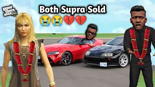 GTA 5: Franklin Sold Both Supra Car😭Before Racing 🏎️ Shinchan Anrgy 😡💔 Kiara Break 😭Ps Gamester
