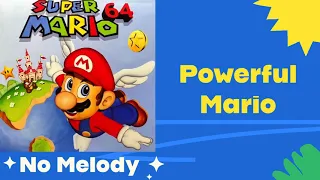 Super Mario 64 - Powerful Mario (melody removed) Backing Track