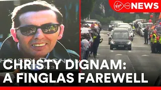 Thousands of people gathered in Dublin on Saturday to pay tribute to the life of Christy Dignam