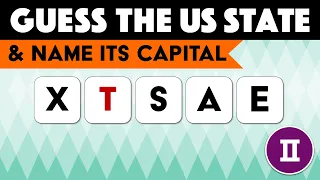 SCRAMBLED WORD | #N5 - Can you guess 25 US states in our anagram quiz from jumbled letters (2/2)?