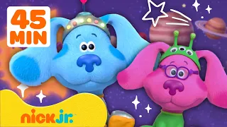 Pistas de Blue e Você | 45 MINUTOS de Jogos de Fantasia com o Blue! 💥 | Nick Jr. em Português