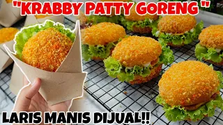 BARU JUGA BELI, ANAK-ANAK MINTA BELI LAGI KE EMAKNYA BUAT JAJAN INI LAGI!! "KRABBY PATTY GORENG"