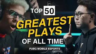 Top 50 Greatest Plays in PUBG MOBILE Esports History!