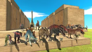 Dinosaurs Race Through 24 Doors - Animal Revolt Battle Simulator