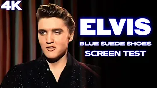 [4K] Elvis Presley – Blue Suede Shoes | Screen Test 1956
