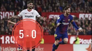 Barcelona vs Sevilla 5-0 ✔️ Full Goals & Highlights ✔️ FINAL 21/04/2018