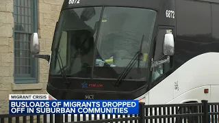 Busloads of migrants dropped off in Chicago suburbs