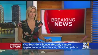 Vice President Pence Abruptly Cancels Appearance In Manchester, NH